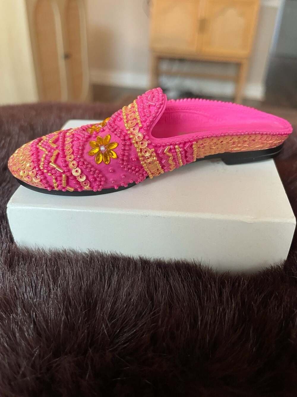 Just the Right Shoe Apres Miniature Figurine Pink Beverly Feldman